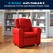 Flash Furniture Kids Recliner, 21-1/2" to 36-1/2" x 27", Upholstery Color: Red DG-ULT-KID-RED-GG - alternate 5